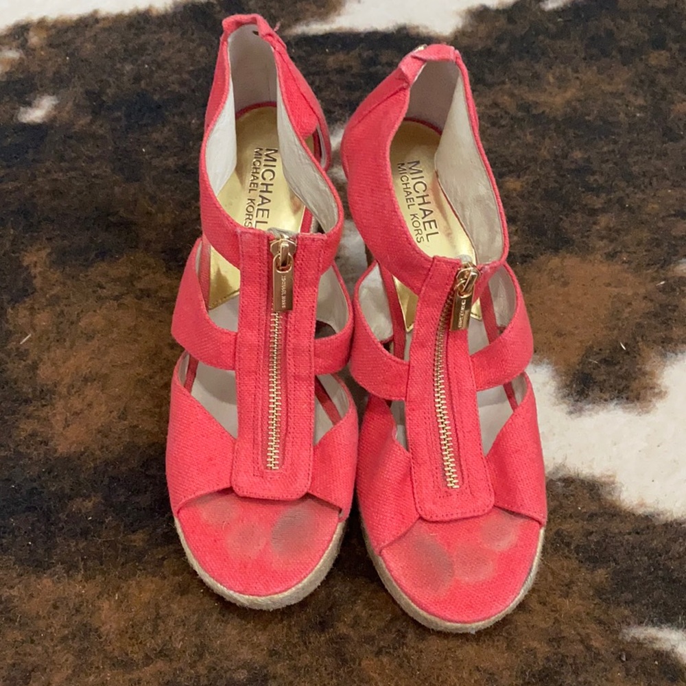 Michael Kors Coral Wedges